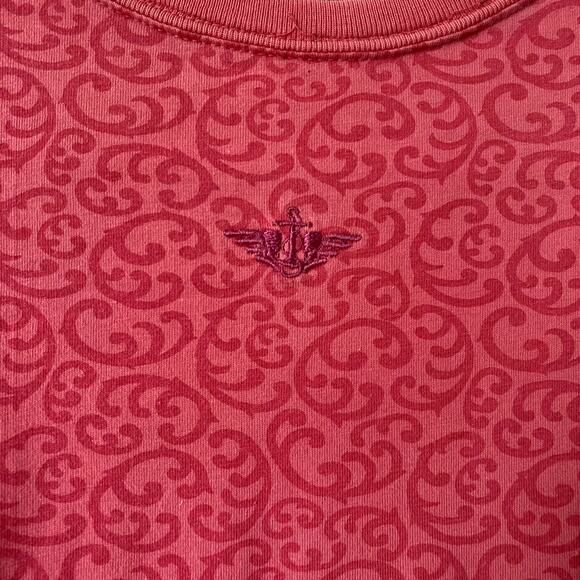 Vintage Dockers Womens Size S Pink Printed Long Sleeve Shirt - Picture 5 of 7